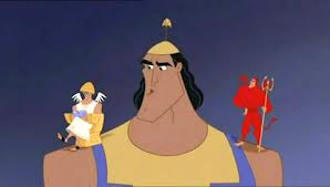 Kronk is hilarious. What I found a bit weird is that he has almost no issue or struggle going with the evil stuff., but he is such a good person, and never has an evil thought himself. He is more about his cooking than anything.