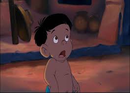 He is the typical little boy who looks up to the older little boy (Mowgli) as a role model for everything.